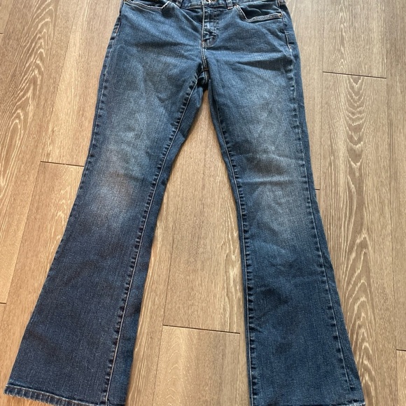 Lauren Ralph Lauren Blue Flare Wide Leg Jeans - Picture 1 of 8